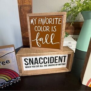 Primitives by Kathy Rustic Funny Inspirational Decor - LOT OF 4 SIGNS Snaccident